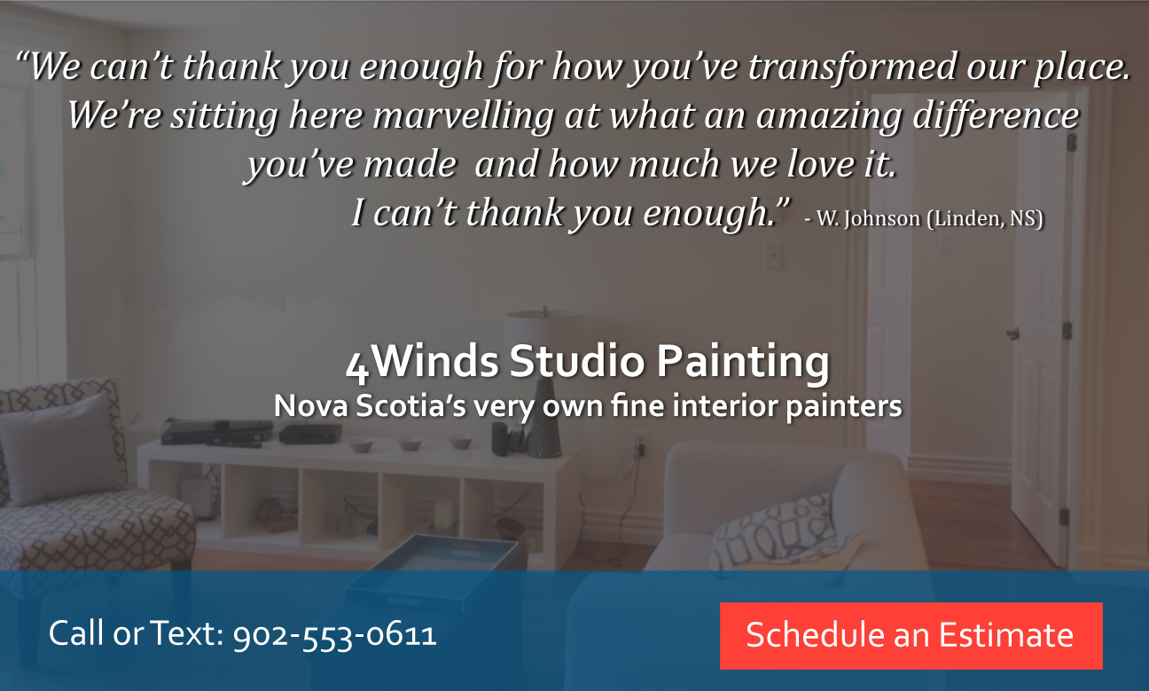 Nova Scotia Interior House Painter Four Winds Studio